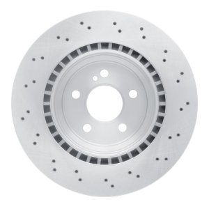 Mercedes-Benz E63 AMG Brake Rotor (1) - Rear - R1 Concepts - Drilled - `03-`11